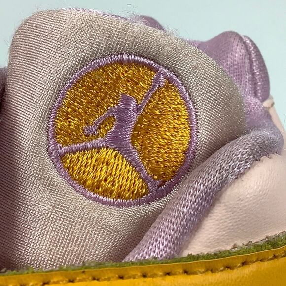 Jordan 8 Retro (TD) orange Pearl/LT Artic pink sneakers toddler size 10C EUC - Picture 4 of 16